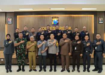 Polres Gresik Sambut Peserta Didik Sespimmen Polri Dikreg Ke-64 Tahun 2024