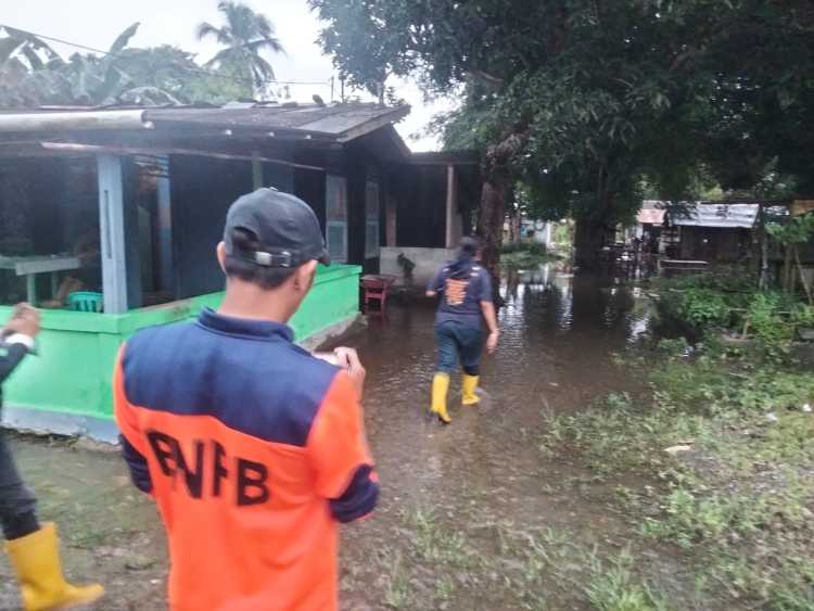 Kondisi rumah warga yang terdampak  banjir di Kabupaten Seram Bagian Barat, Provinsi Maluku pada Rabu(10/7) 