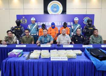 TNI AL BERHASIL GAGALKAN PENYELUNDUPAN LEBIH DARI 11KG NARKOBA JENIS SABU SENILAI 41 MILYAR