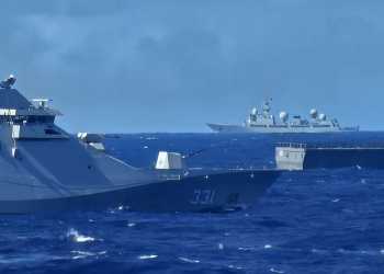 KRI REM-331 BERSAMA PULUHAN NEGARA PARTISIPAN RIMPAC 2024 MELAKSANAKAN PHOTOEX DI SAMUDERA PASIFIK