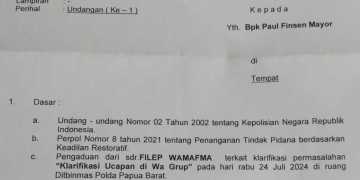 Gegara Asbun di WA, Anggota DPD RI Terpilih 2024-2029 “PFM” Dilaporkan ke Polda Papua Barat