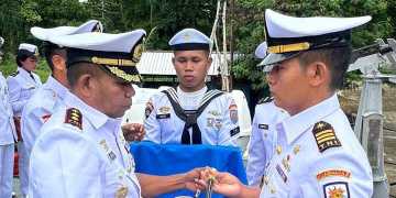Dansatrol Lantamal X Pimpin Sertijab KRI Albakora 867 di Manokwari