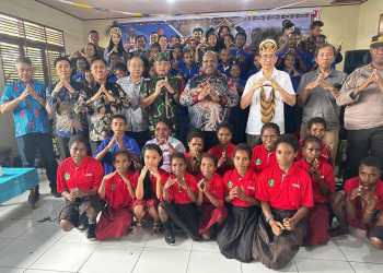 TNI Launching Program GASING di kabupaten Nduga Papua