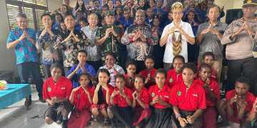 TNI Launching Program GASING di kabupaten Nduga Papua