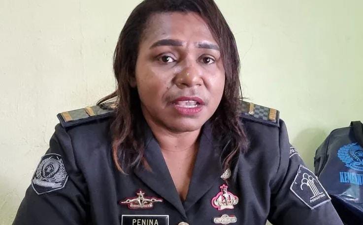 Kepala Seksi Pembinaan dan Kegiatan Kerja Lapas Kelas II B Manokwari, Penina Edoway//ISTIMEWA