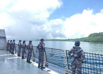 Kembali Ke Tanah Air, KRI REM-331 Tiba di Apra Harbor Guam Naval Base