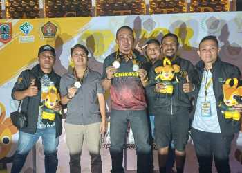 Tanpa Dukungan Pemprov, Dua Atlet PWI Papua Barat Raih 3 Medali di Porwanas XIV 2024