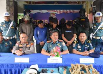 Terduga Pelaku Pencuri Sparepart Kapal di Perairan Utara Bintan & Karimun Berhasil Diamankan Lanal Bintan
