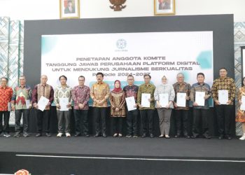 Ketua Bidang Pendidikan PWI Pusat, Dr Suprapto Sastro Atmojo Terpilih Ketua Komite Publisher Rights