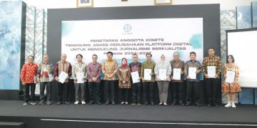 Ketua Bidang Pendidikan PWI Pusat, Dr Suprapto Sastro Atmojo Terpilih Ketua Komite Publisher Rights