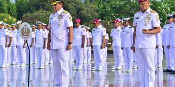 Menyambut HUT Ke-79 TNI AL, Kasal Pimpin Ziarah Ke Taman Makam Pahlawan Nasional