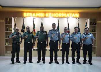 Kasdam Kasuari Terima Audiensi Kepala Divisi Keimigrasian Kanwil Kemenkumham