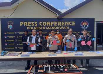 Polisi Ungkap Perdagangan Senpi Rakitan di Manokwari