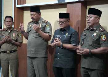 Masa Jabatan Penjabat Wali Kota Bekasi Diperpanjang, R. Gani Muhamad Bersama Forkopimda & Pejabat  di Lingkungan Pemerintah Kota Bekasi Berangkat ke Bandung