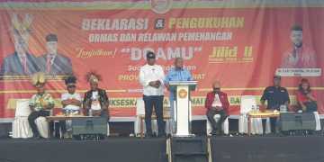 Deklarasi relawan Ormas dan Paguyuban untuk pasangan DOAMU//GRW