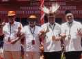 Pengambilan Nomor Urut di KPU Manokwari, Paslon BERBUDI 1 dan HERO 2