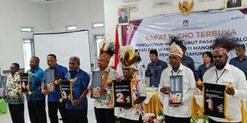 KPU Tetapkan Nomor Urut Empat Paslon Bupati dan Wakil Bupati Mansel 2024-2029
