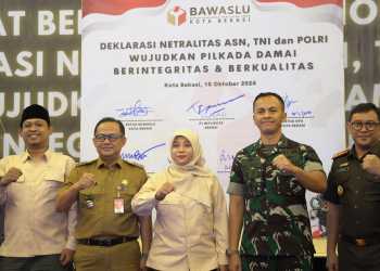 Tingkatkan Sinergisitas, Bawaslu Gelar Deklarasi Netralitas ASN, TNI, & Polri