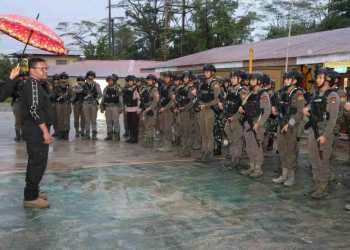 Jaga Keutuhan Negara, Kepala Kepolisian Kunjungi Posko Satgas di PT. Freeport Indonesia