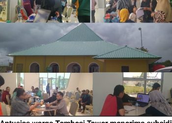 Warga Tembesi Tower Terima Subsidi Uang Untuk Sewa Kontrak Rumah 3 Bulan dan Kavling dari PT.TPM
