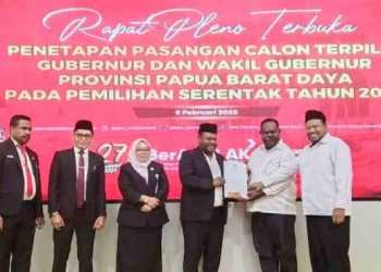 Gubernur dan Wakil Gubernur Papua Barat Daya Terpilih Ditetapkan