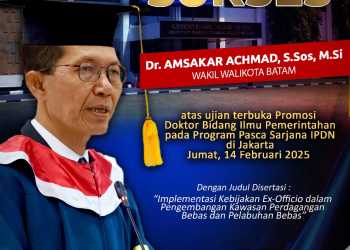 Amsakar Achmad Resmi Raih Gelar Doktor, Muhammad Rudi hingga Ansar Ahmad Turut Hadir