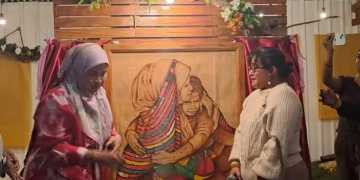 Herwin Wanggai Buka Pameran Lukisan Noken dan Kopi di Wamena