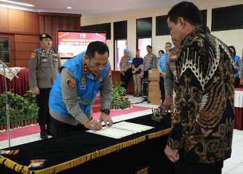 Penerimaan Anggota Polri 2025 di Batam, Kapolda Kepri Pimpin Penandatanganan Pakta Integritas & Pengambilan Sumpah Penerimaan Terpadu Anggota Polri