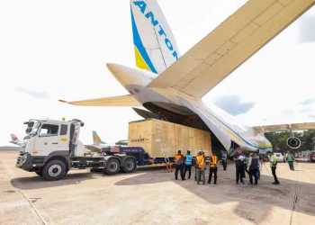 Percepat Perbaikan Smelter, PT Freeport Indonesia Datangkan Komponen dengan Kargo Antonov