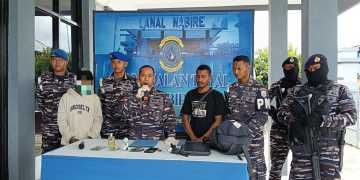 PENYELUNDUPAN NARKOTIKA JENIS GANJA BERHASIL DI GAGALKAN PRAJURIT TNI AL DI PELABUHAN NABIRE