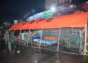 Korps Marinir TNI AL Bersama Pemprov Lampung Dirikan Posko Pengumpulan Bantuan Kemanusiaan Korban Bencana Myanmar