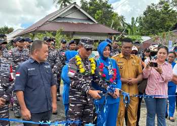 Dukung Kemajuan Dunia Pariwisata, Lanal Melonguange Resmikan Daerah Pariwisata Pulau Nusa Indah