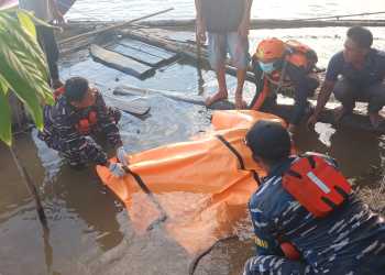 Korban Tenggelam di Sungai Lematang Sumatera Selatan Berhasil di Evakuasi TNI AL dan TIM SAR Gabungan