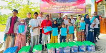 Karya Bhakti Korem 051/WKT, Bersama Disdukcapil Kota Bekasi Serahkan Akta Kelahiran Kepada Anak-Anak Panti Asuhan