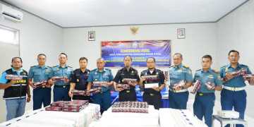 TNI AL Gagalkan Penyeludupan Rokok Ilegal Senilai Rp. 432,63 Juta di Gorontalo