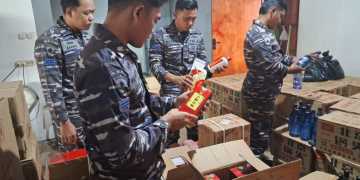 TNI AL Berhasil Gagalkan Penyelundupan Minuman Beralkohol dan Rokok di Perairan Morowali Senilai Rp 1,49 M