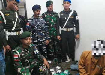 TNI AL Bersama Satgas Gabungan Tni/Polri Berhasil Amankan Terduga Kurir Dan Narkotika Jenis Sabu Sebanyak 200 Gram di Nunukan