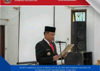 Bupati Humbahas Dr Oloan P Nababan Lantik 70 Kepala Sekolah