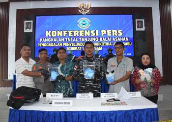 Lanjutkan Operasi GAKKUMLA, TNI AL Kembali Gagalkan Penyeludupan Narkotika Seberat 1.506 Gram di Perairan Muara Sungai  Asahan