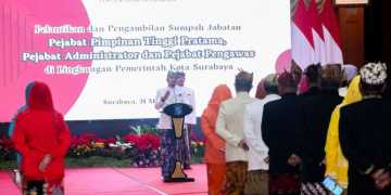 Hari Jadi Surabaya Ke-732 Diwarnai Mutasi Besar-Besaran