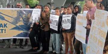 Mahasiswa dan Solidaritas Rakyat Makassar Demo Tolak Tambang Nikel Raja Ampat