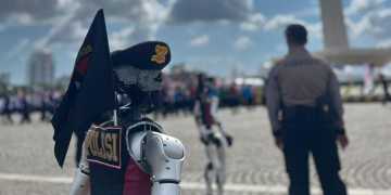 30 Robot Diperkenalkan Dalam Defile Hari Bhayangkara 79 Tahun