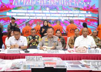 Ungkap Kasus Mafia Tanah, Polda Kepri Gelar Konferensi Pers Bersama Polresta Tanjungpinang
