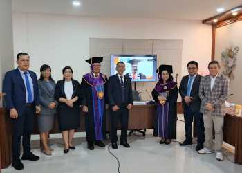 Sekretaris PWI Sulut Merson Simbolon Raih Gelar Doktor Ilmu Manajemen