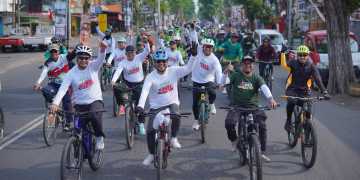 Usung Semangat Kebangsaan dan Ukhuwah Ansor  Jatim Gelar Gowes