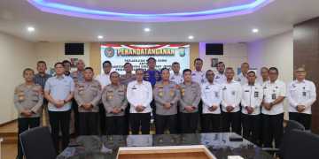 Polda Kepri Dan Ditjen Pas Kepri Perkuat Sinergi Lewat Perjanjian Kerja Sama