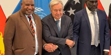 Sekjend PBB Berpidato di Parlemen Nasional PNG