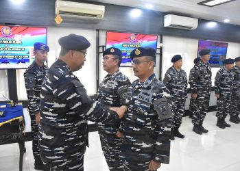 Aslog Kasal Pimpin Sertijab dan Pelepasan Perwira Slogal