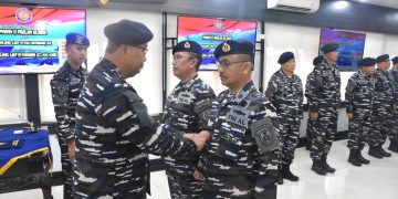 Aslog Kasal Pimpin Sertijab dan Pelepasan Perwira Slogal