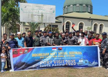 PORT VISIT Papua Nugini 2025, TNI AL Gelar Bakti Sosial dan Kesehatan Untuk Masyarakat